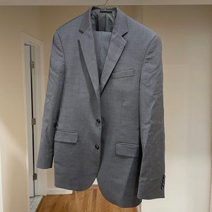 Kenneth Cole Grey Suite with Blemish on Sleeve